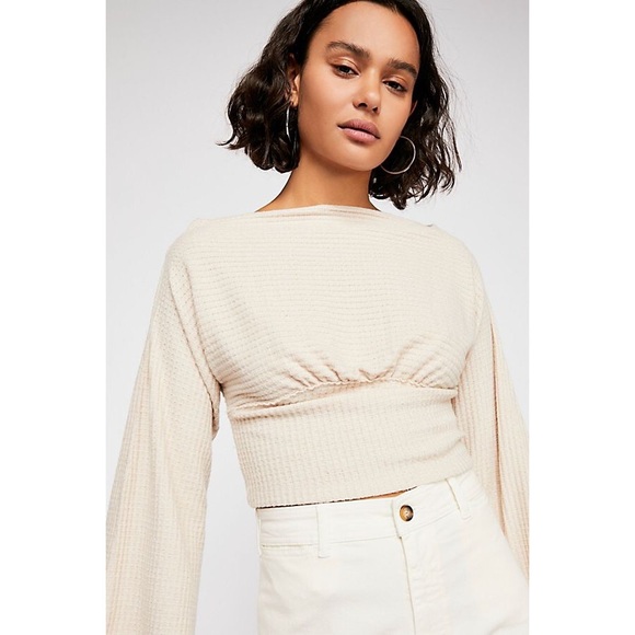Free People Sweaters - We the Free Crazy on You crop thermal (L)